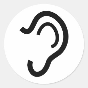 Sticker Rond Oreille