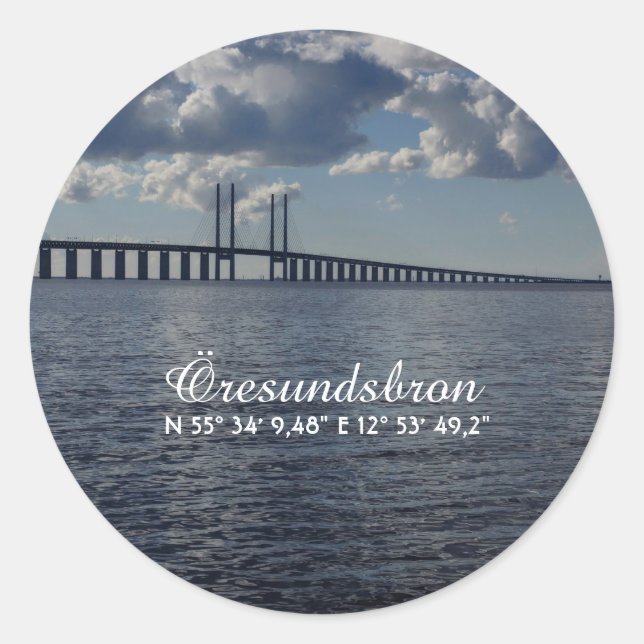 Sticker Rond Öresundsbron, Malmö (Devant)