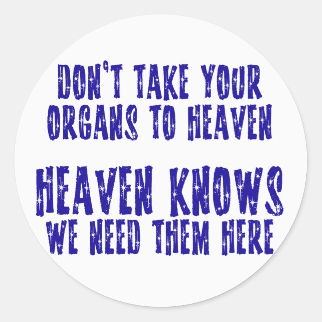Sticker Rond Organes Au Ciel (Devant)