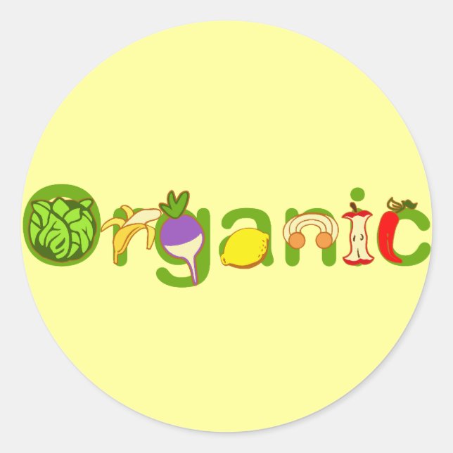 Sticker Rond organique (Devant)