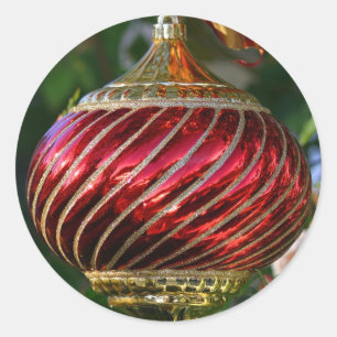 Sticker Rond Ornement de Noël