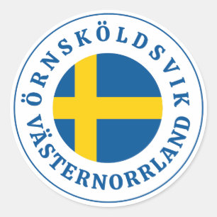 Sticker Rond ÖRNSKÖLDSVIK VÄSTERNORRLAND Suède
