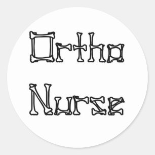 Sticker Rond Ortho Nurse