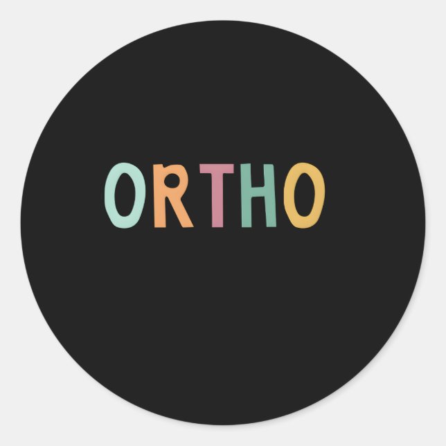 Sticker Rond Ortho Squad (Devant)
