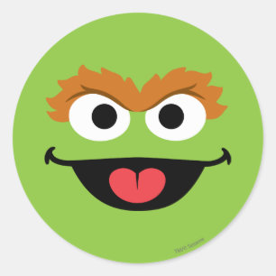 Sticker Rond Oscar Face Art