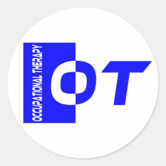 Sticker Rond OT bleu royal