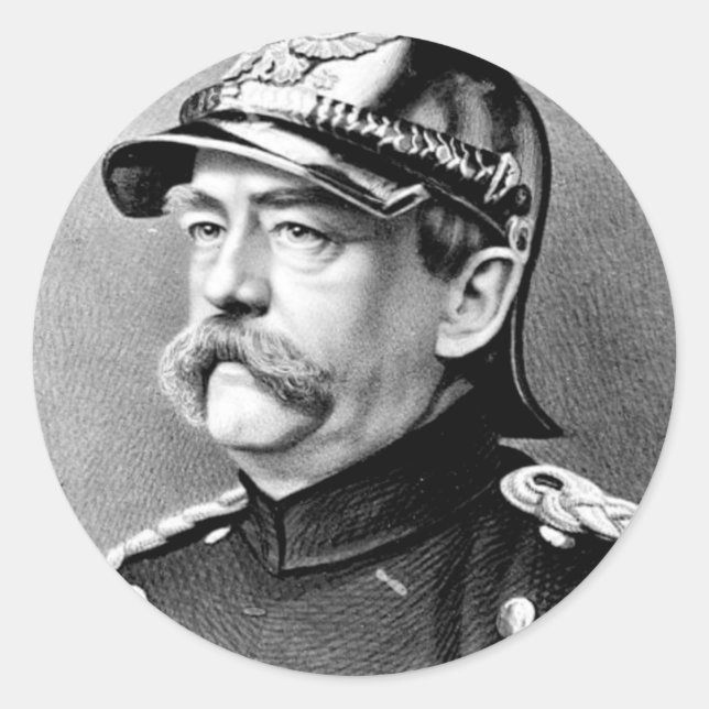 Sticker Rond Otto de Bismarck (Devant)