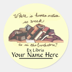 Sticker Rond Où est la nature humaine si faible
