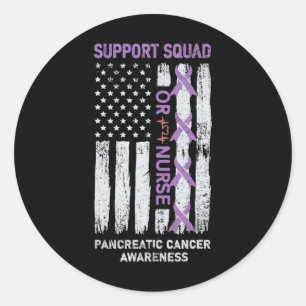 Sticker Rond OU salle d'opération Infirmière Pancréatique Cance