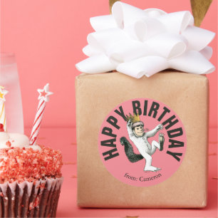 Sticker Rond Où sont les choses sauvages Joyeux anniversaire