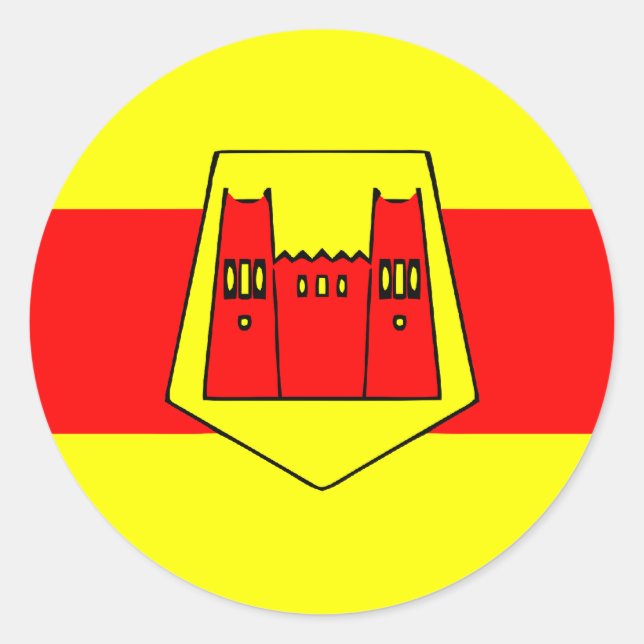Sticker Rond Ouarzazate, Maroc (Devant)