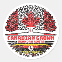 Ouganda Ouganda Canada drapeau des racines d'arbre