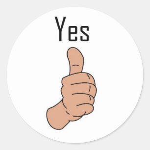 Sticker Rond Oui