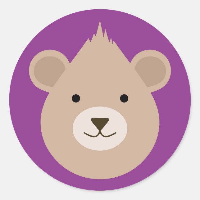 Sticker Rond Ours (Devant)