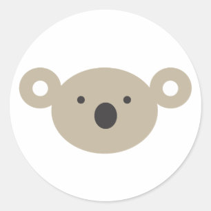 Sticker Rond Ours de koala