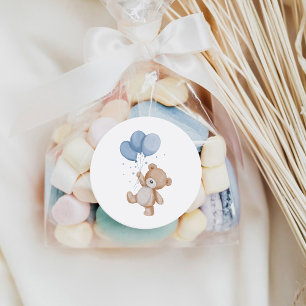 Sticker Rond Ours en peluche mignon