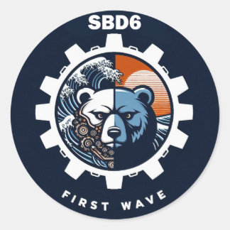 Sticker Rond Ours SBD6