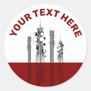 Sticker Rond Outils de communication