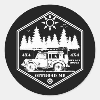 Sticker Rond OUVERT ROUTE MOI Wilderness WB