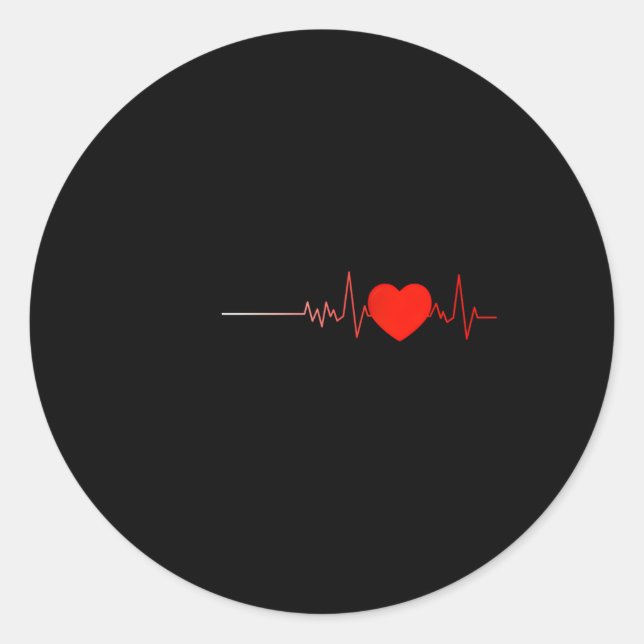 Sticker Rond Ouvrir La Chirurgie Pour L'Attaque Survivant (Devant)