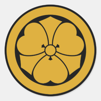 Sticker Rond Oxalis avec épées en cercle 1