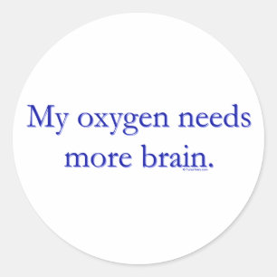 Sticker Rond Oxy cerveau