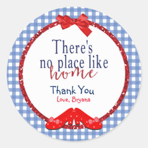 Sticker Rond OZ Pas De Place Comme Accueil Fête Favoriser Stick