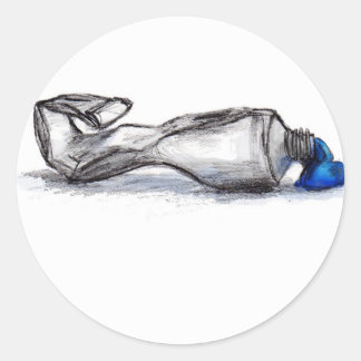 Sticker Rond P est pour Paint Tube