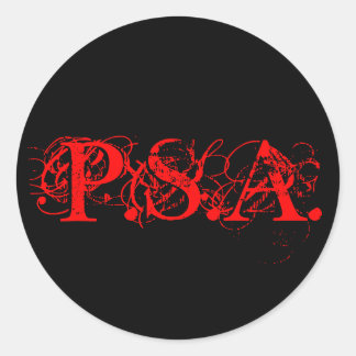 Sticker Rond P.S.A.-Stcker