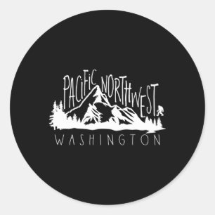 Sticker Rond Pacifique Nord-Ouest