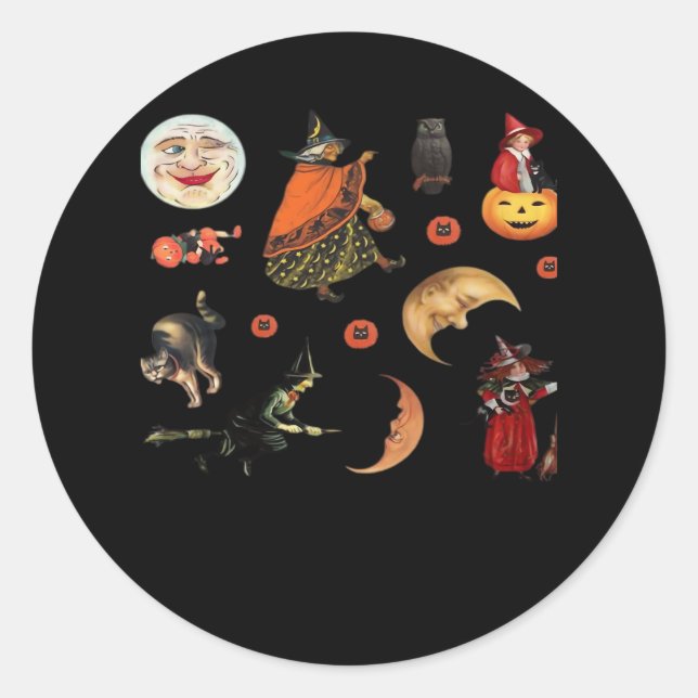 Sticker Rond Pack Halloween Whimsigoth Classic (Devant)