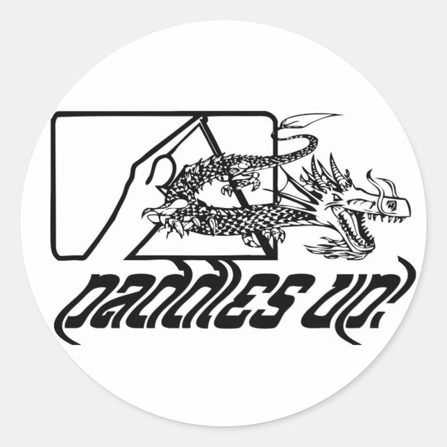 STICKER ROND PADDDLES HAUT ! (Devant)