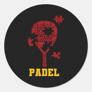 Sticker Rond Padel Paddle Tennis Paddel Racquet Ball Puzzle