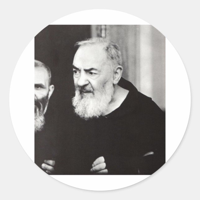 Sticker Rond Padre Pio 102.jpg (Devant)