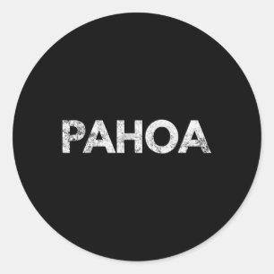 Sticker Rond Pahoa Hawaii Grande île