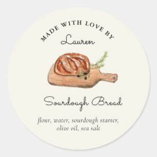 Sticker Rond Pain au levain fait maison 