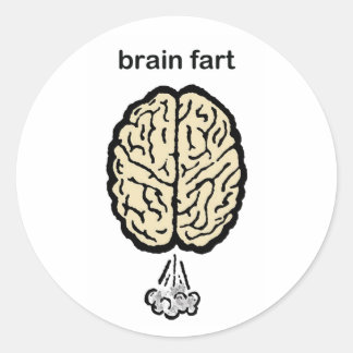 Sticker Rond Pain de cerveau