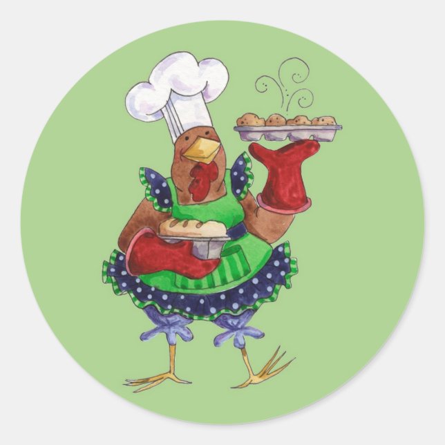 Sticker Rond Pain de cuisson (Devant)