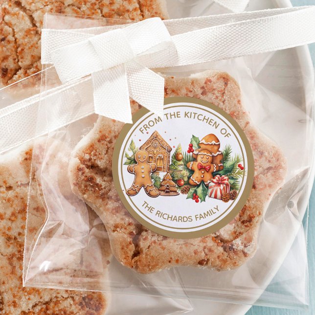 Sticker Rond pain d'épices biscuits de Noël (Créateur téléchargé)