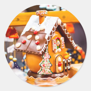 Sticker Rond pain d'épices de Noël