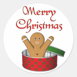 Sticker Rond Pain d'épices KRW Noël surprenant