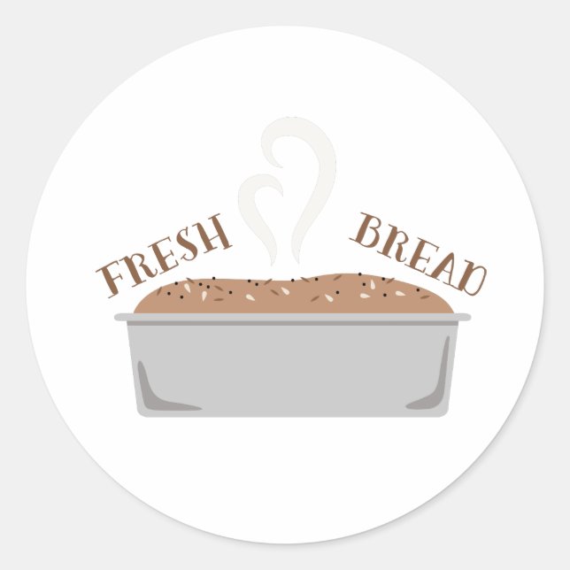 Sticker Rond Pain frais (Devant)