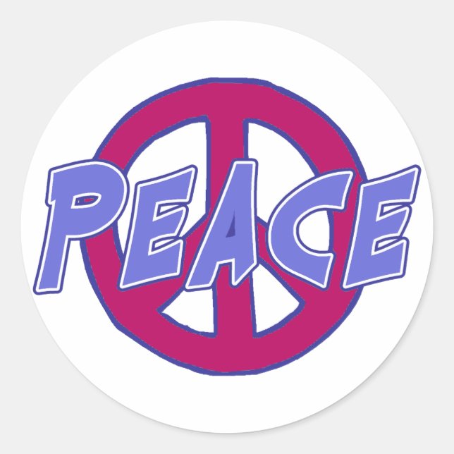 Sticker Rond Paix (Devant)