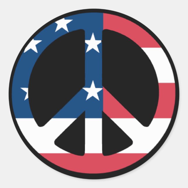 Sticker Rond Paix (Devant)