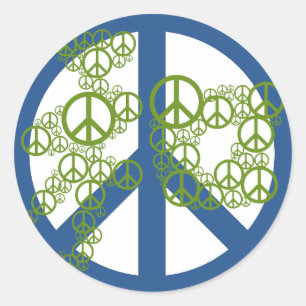 Sticker Rond Paix