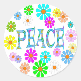 Sticker Rond Paix