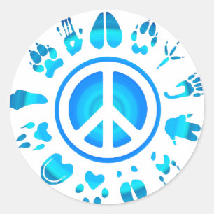 Sticker Rond paix4