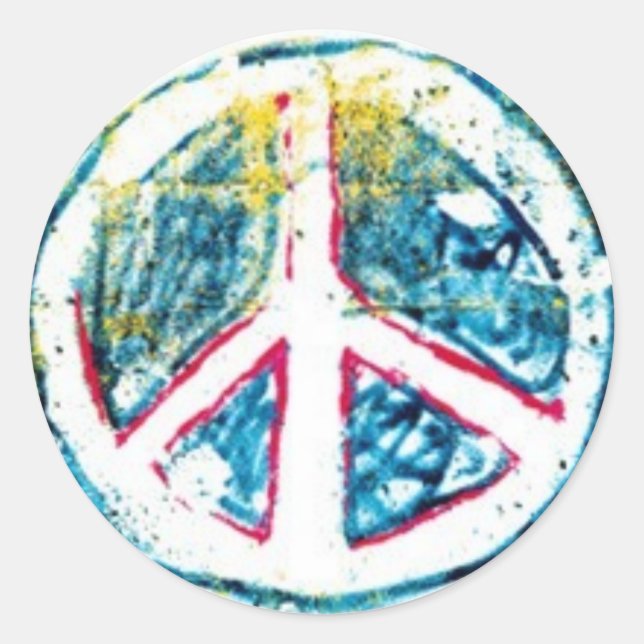 Sticker Rond Paix-3 (Devant)
