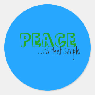 Sticker Rond PAIX, ...c'est simple