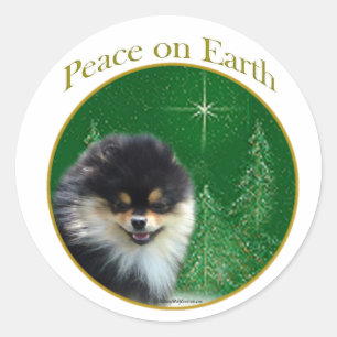 Sticker Rond Paix de Poméranie